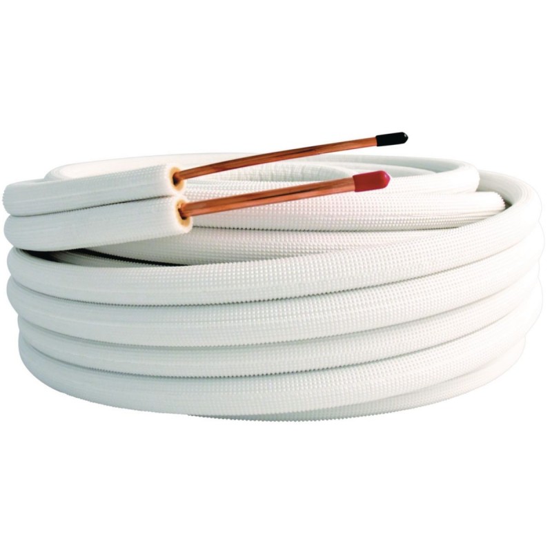Liaison frigorifique isolée double M1 1/4 - 3/8 épaisseur isolant 8 mm longueur 20 m
