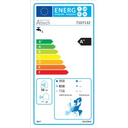 Chauffe-eau Altech thermodynamique monobloc Concerto 250L avec adaptateur 160/180 mm classe énergétique A+